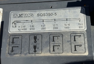 JAC N350 6×4 (35т) КМУ SQS 350-5 (14т) БОРТ 7,5×2,55×0,6м